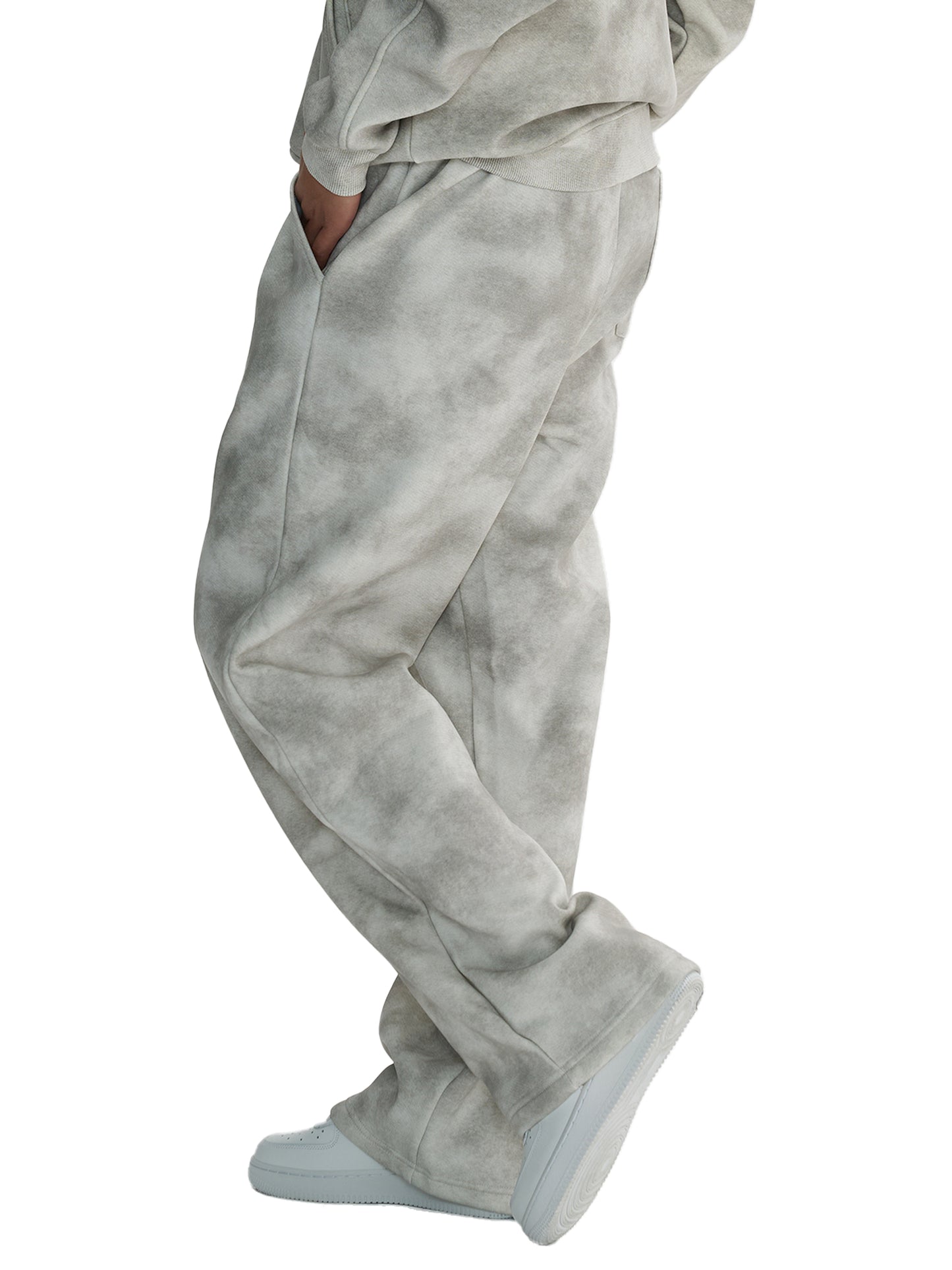 Dirty-Washed Fleece Pants