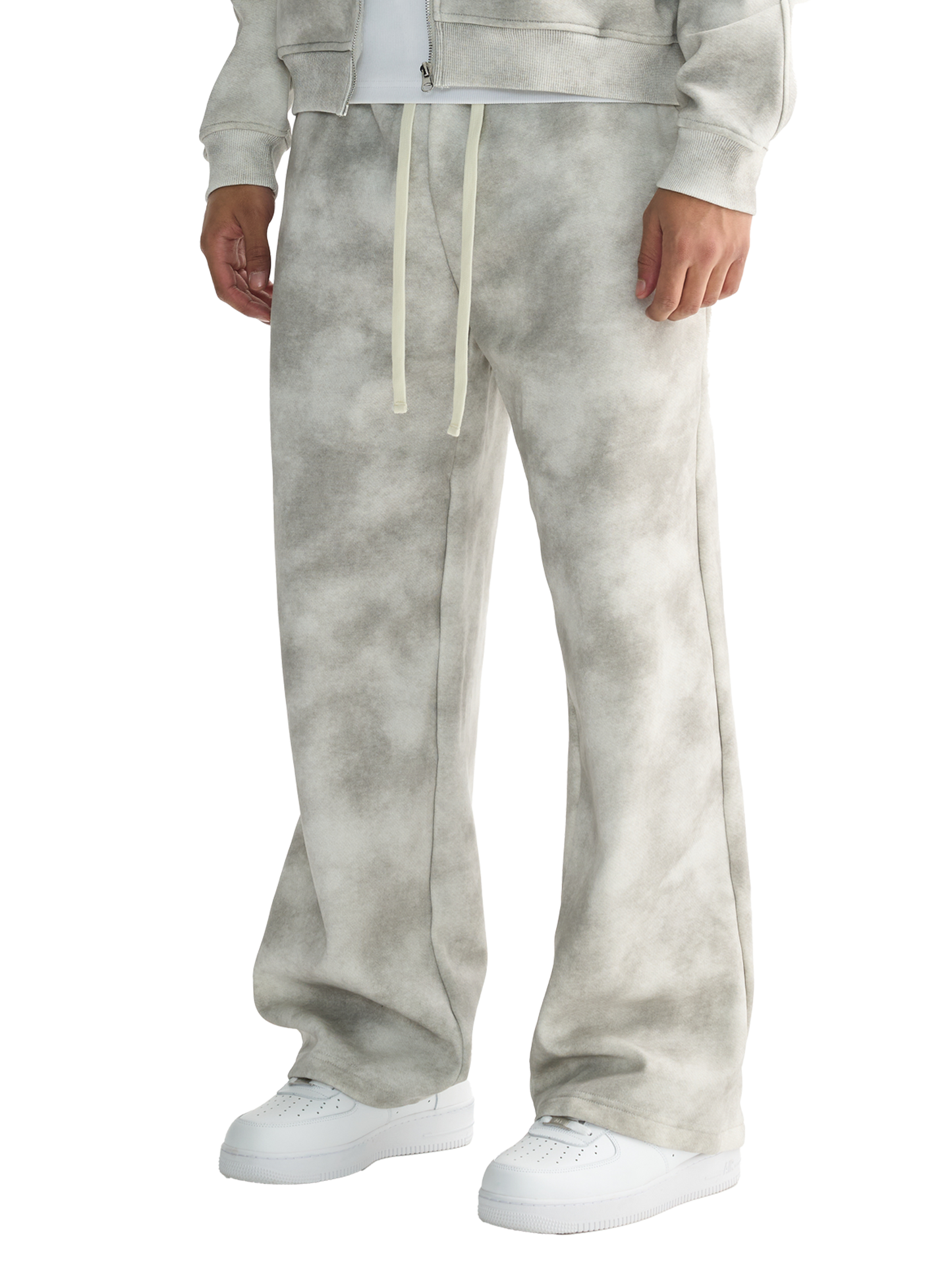 Dirty-Washed Fleece Pants