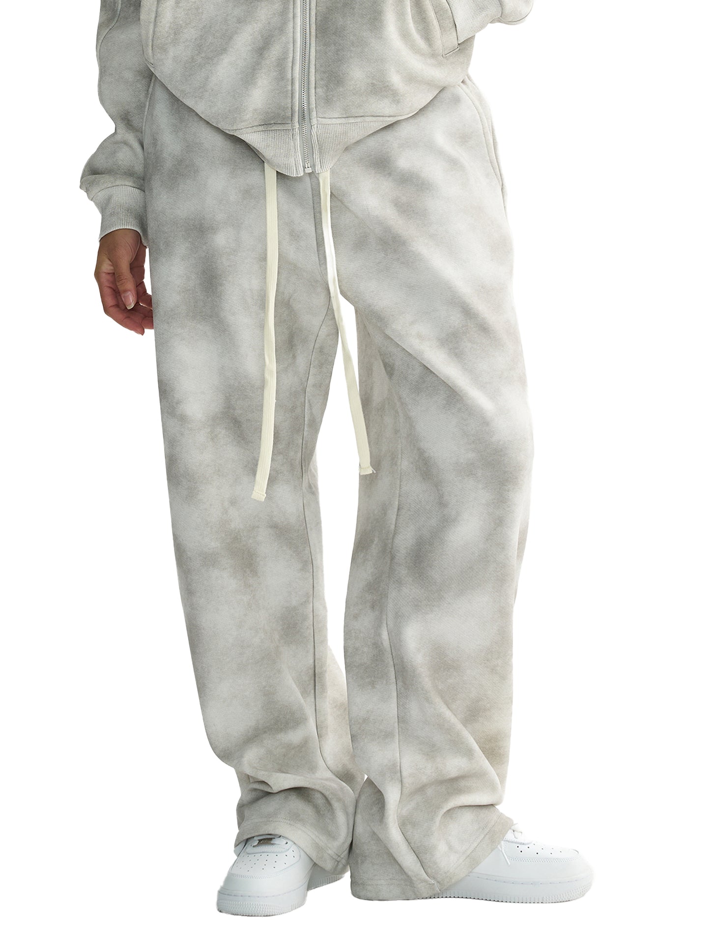 Dirty-Washed Fleece Pants