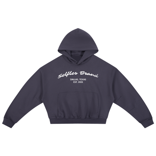 Boxy Darted Sleeve Hoodie