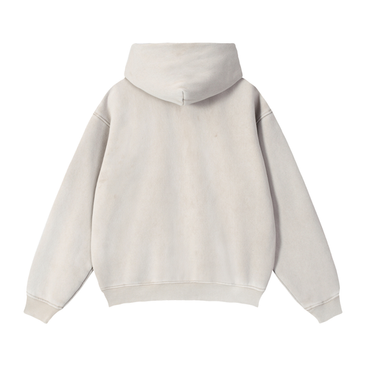 Full Zip Boxy Fleece Hoodie