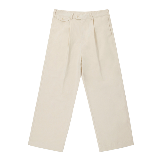 Straight Leg Button Trousers