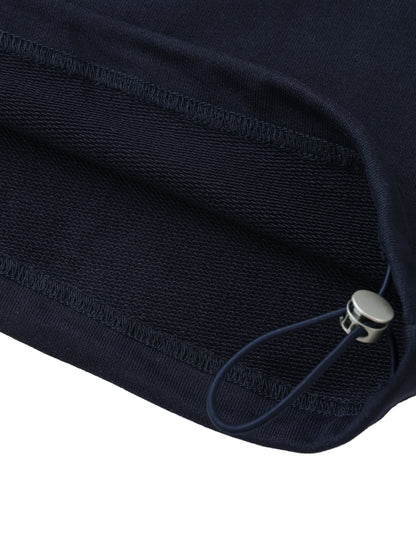 Striped Lapel Collar Sweatshirt