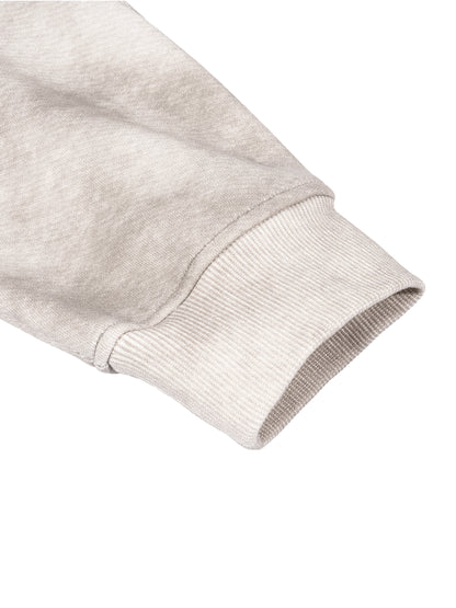 Dirty-Washed Boxy Zip-Up Fleece Hoodie