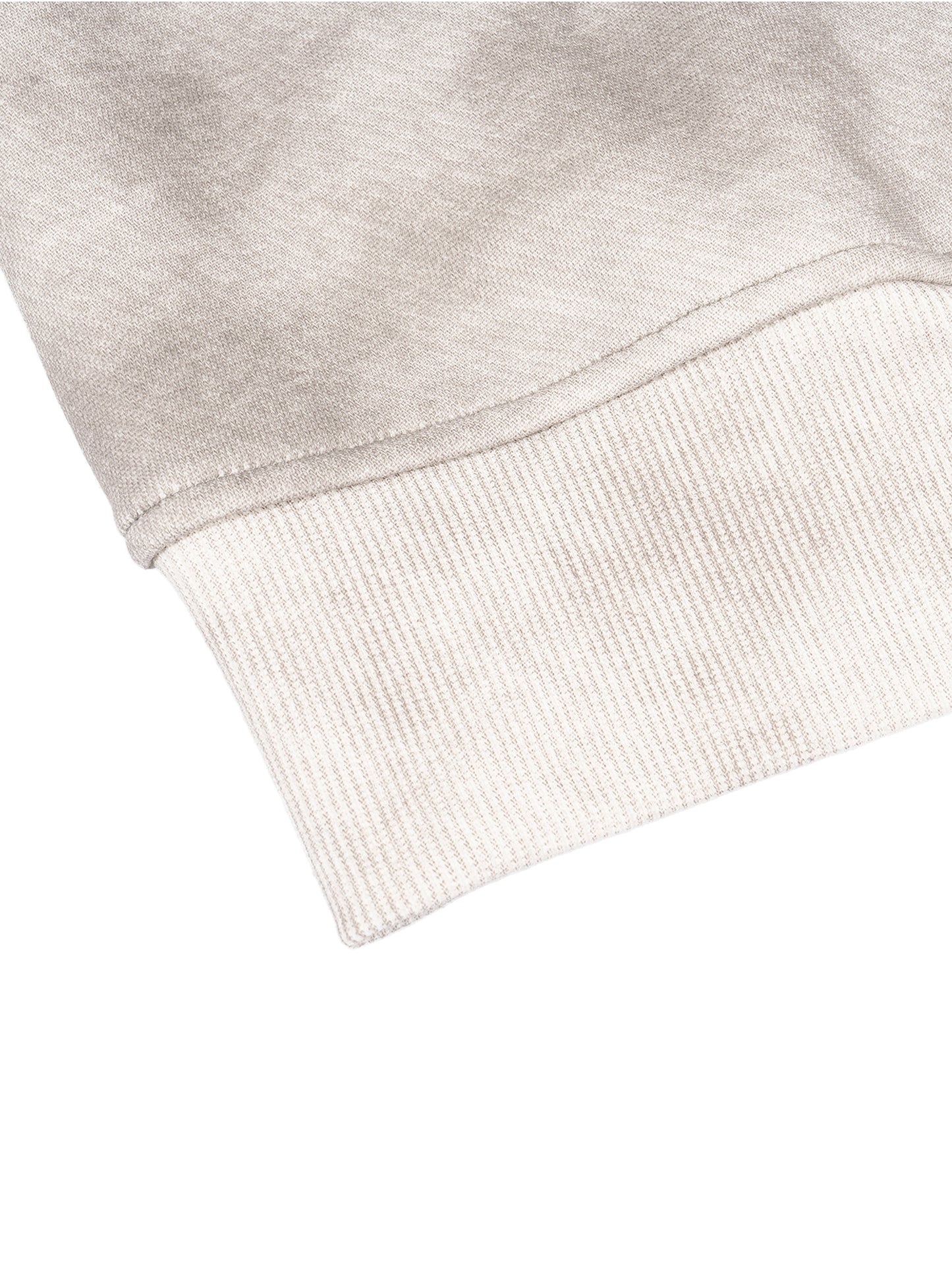 Dirty-Washed Boxy Zip-Up Fleece Hoodie