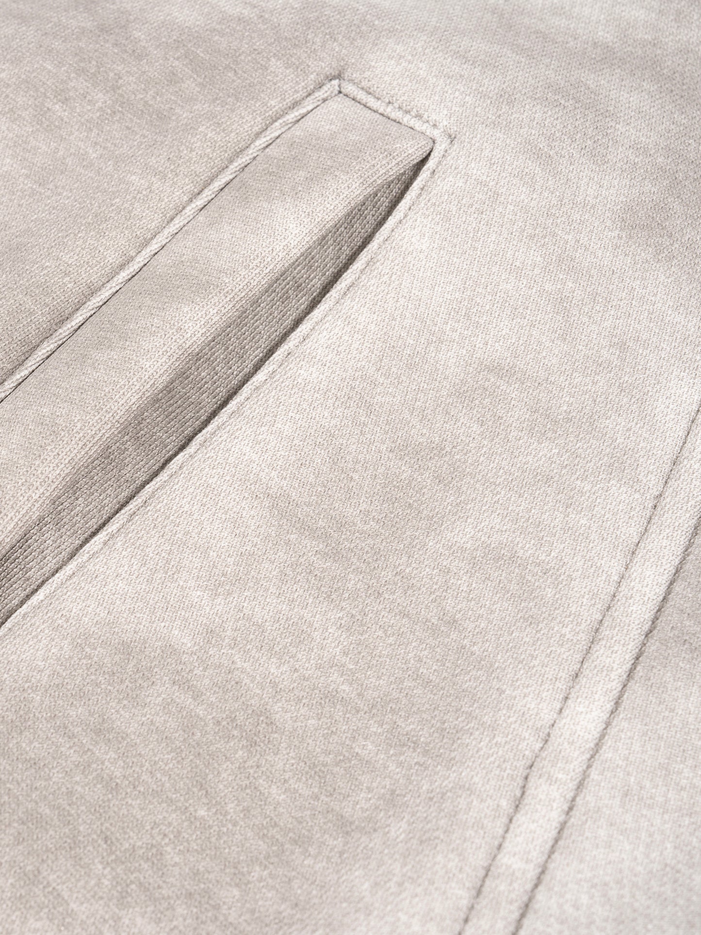 Dirty-Washed Boxy Zip-Up Fleece Hoodie