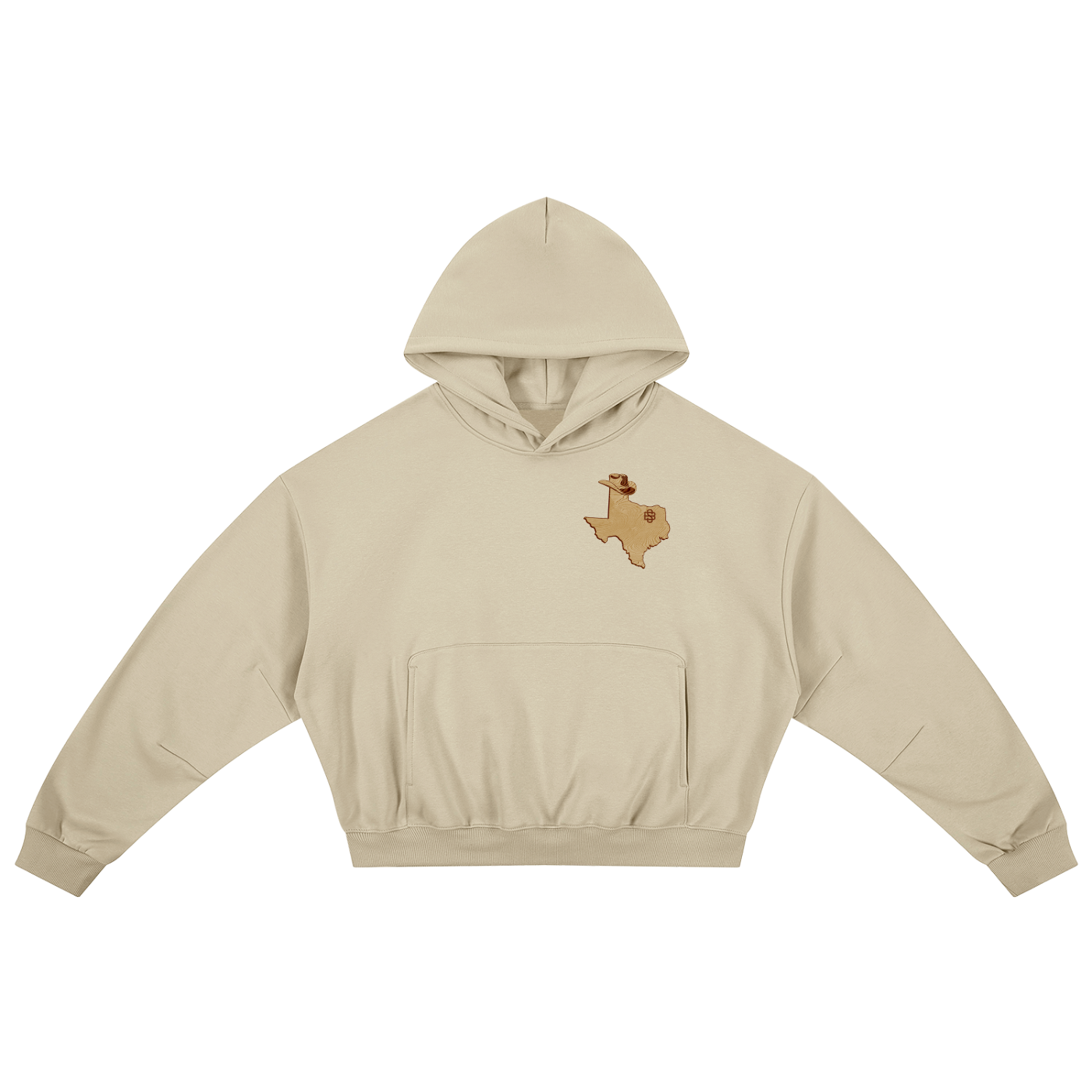 Boxy Darted Sleeve Hoodie