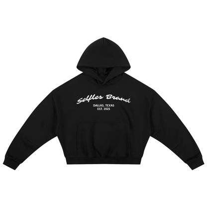 Boxy Darted Sleeve Hoodie