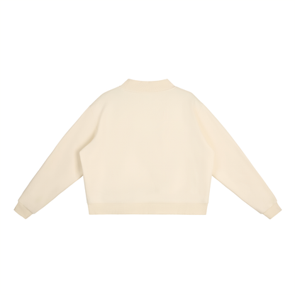 Fleece Mock Neck Sweatshirt