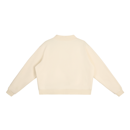 Fleece Mock Neck Sweatshirt