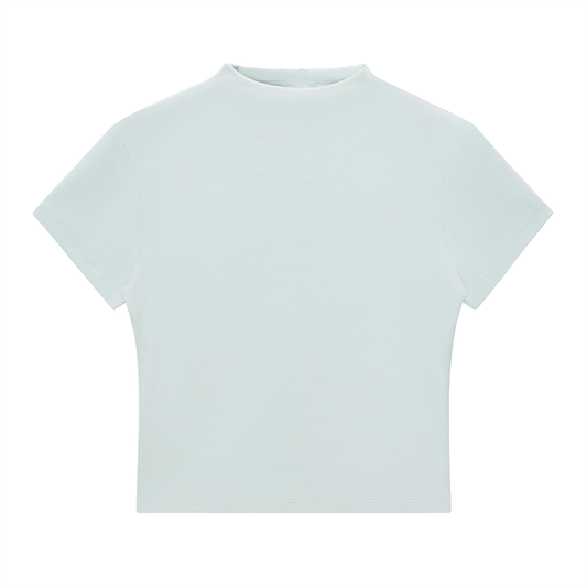 Essential Slim Fit Mock Neck Tee
