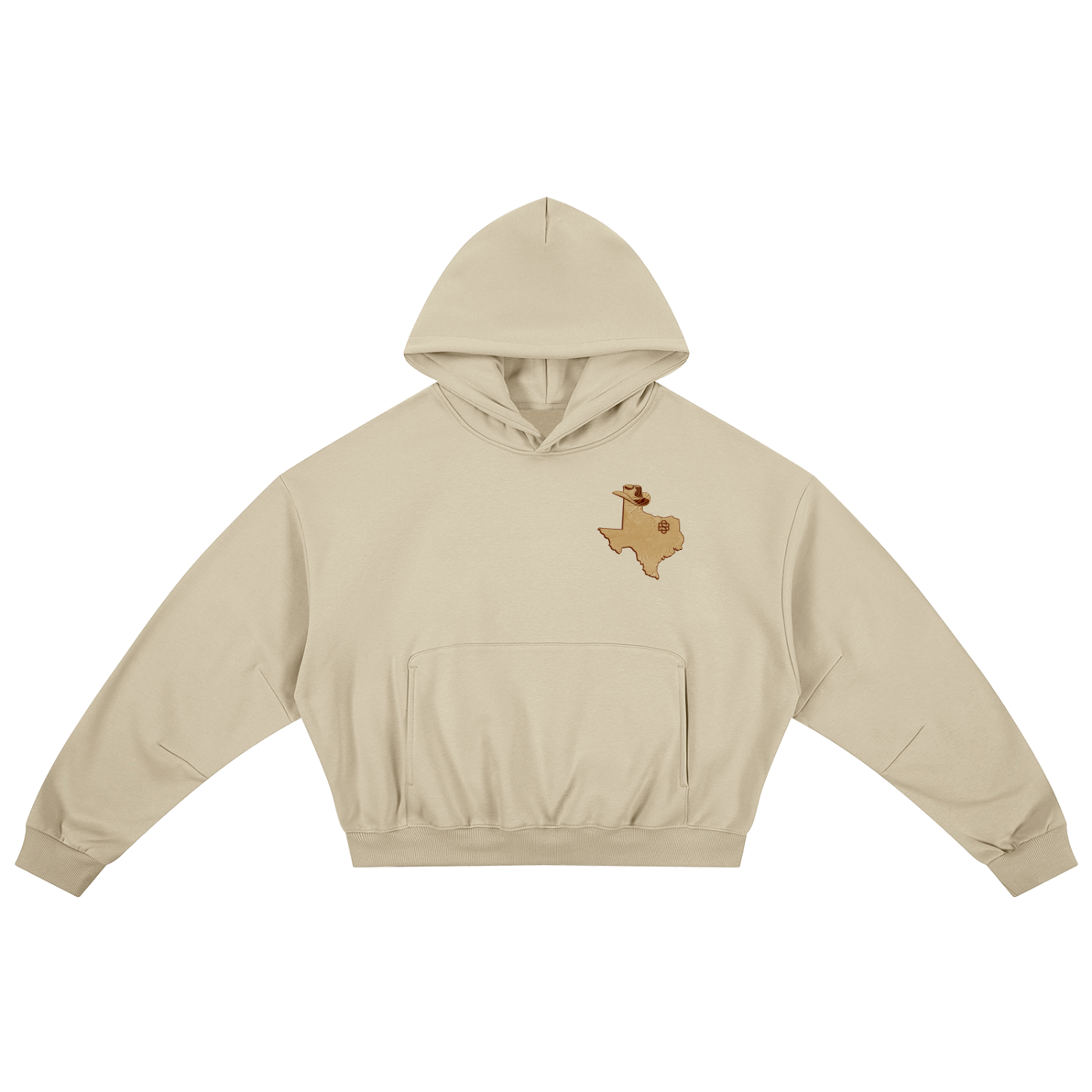 Boxy Darted Sleeve Hoodie