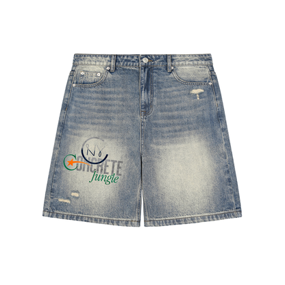 NYC Concrete Jungle Denim Shorts