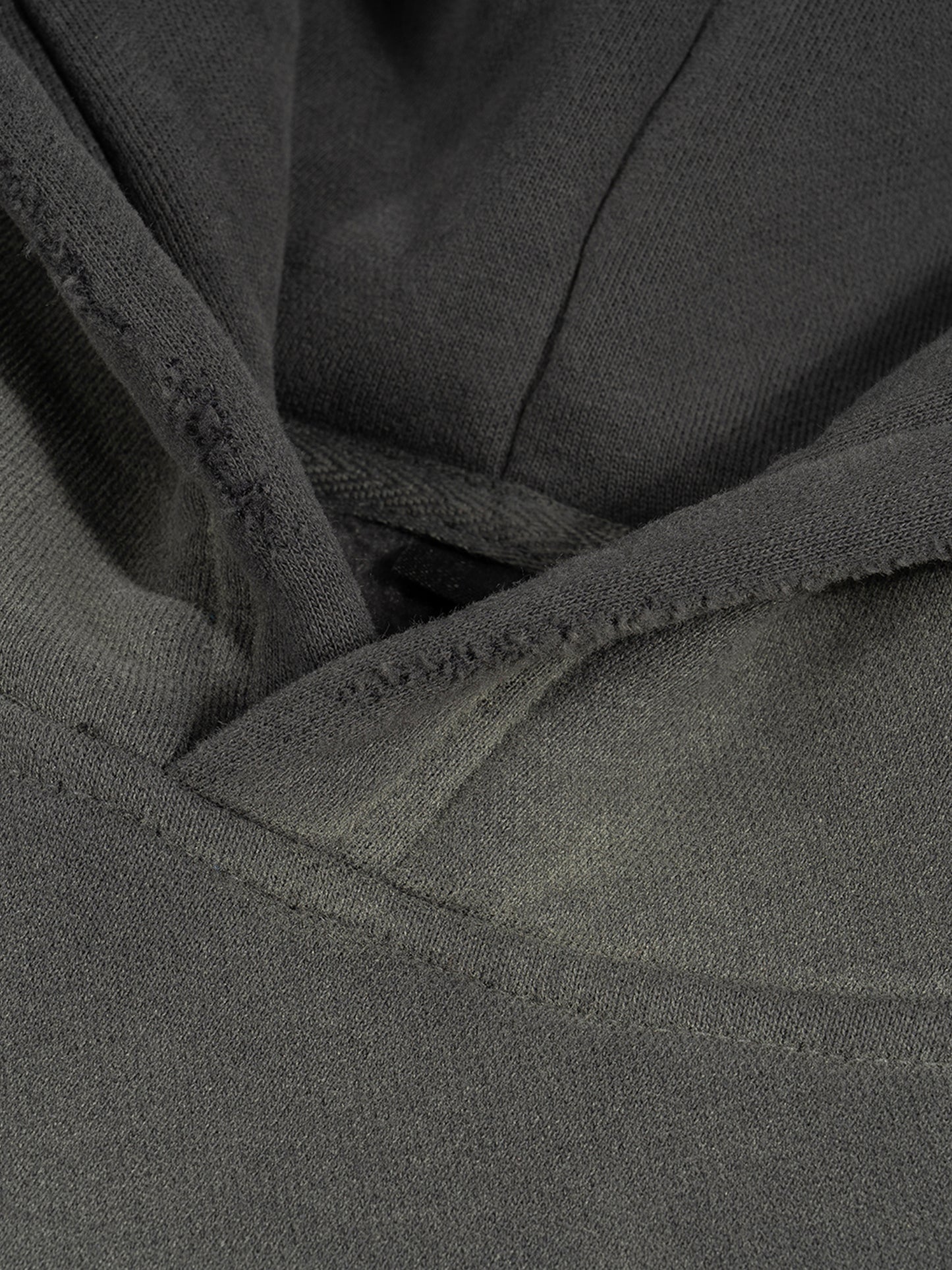 Frayed Sun-Faded Boxy Hoodie