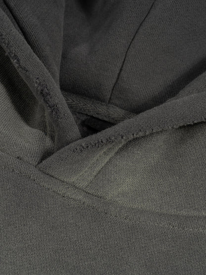 Frayed Sun-Faded Boxy Hoodie