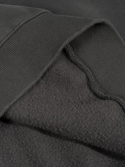 Frayed Sun-Faded Boxy Hoodie