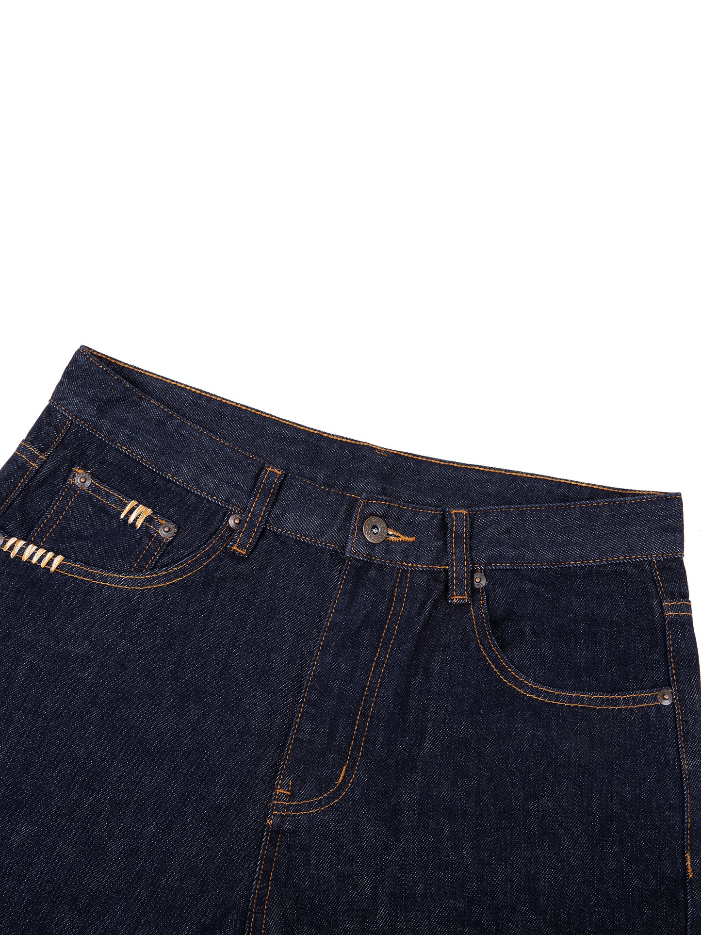 Straight Leg Denim Jeans