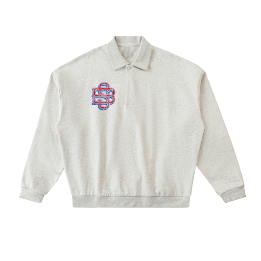 Heavyweight Fleece Polo Sweatshirt