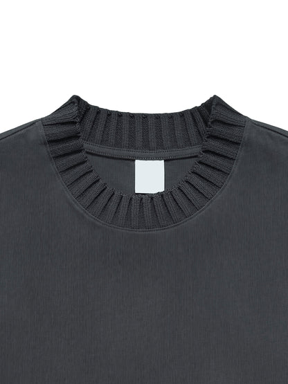 Heavyweight Knitted Round Neck Tee