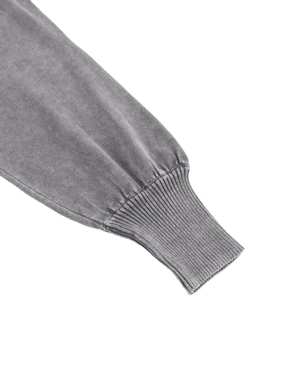 Balloon Sleeve Cropped Sweater