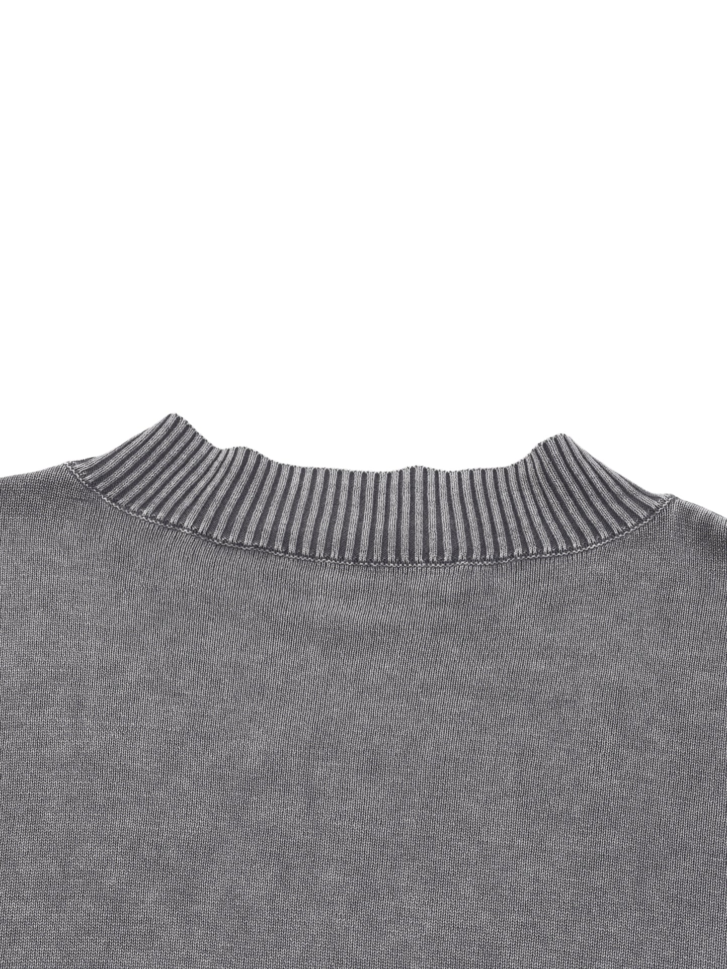 Balloon Sleeve Cropped Sweater