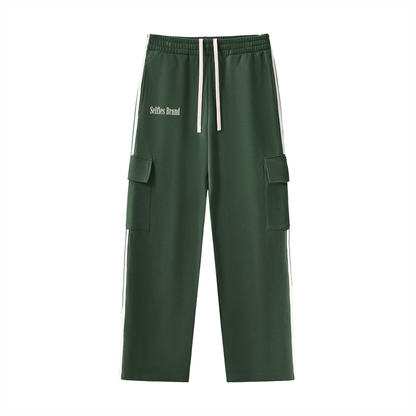 Side Stripe Straight-Leg Pants
