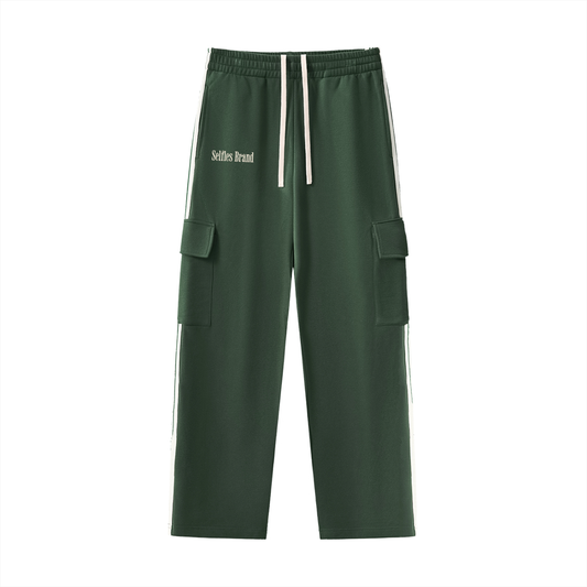 Side Stripe Straight-Leg Pants