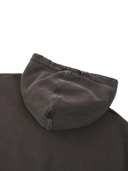 Distressed Panel Pocket Hoodie