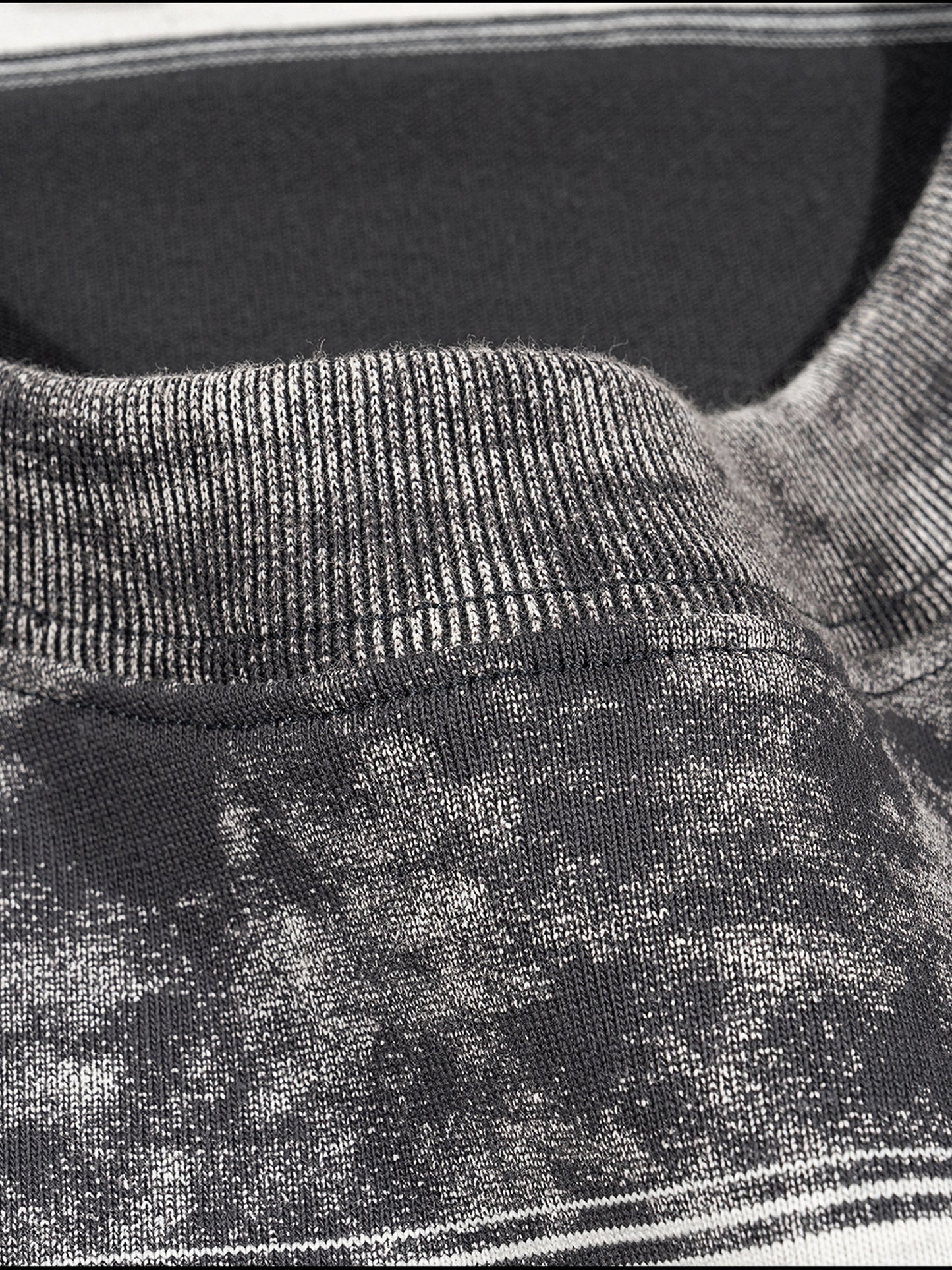 Snow-Washed Striped Boxy Tee