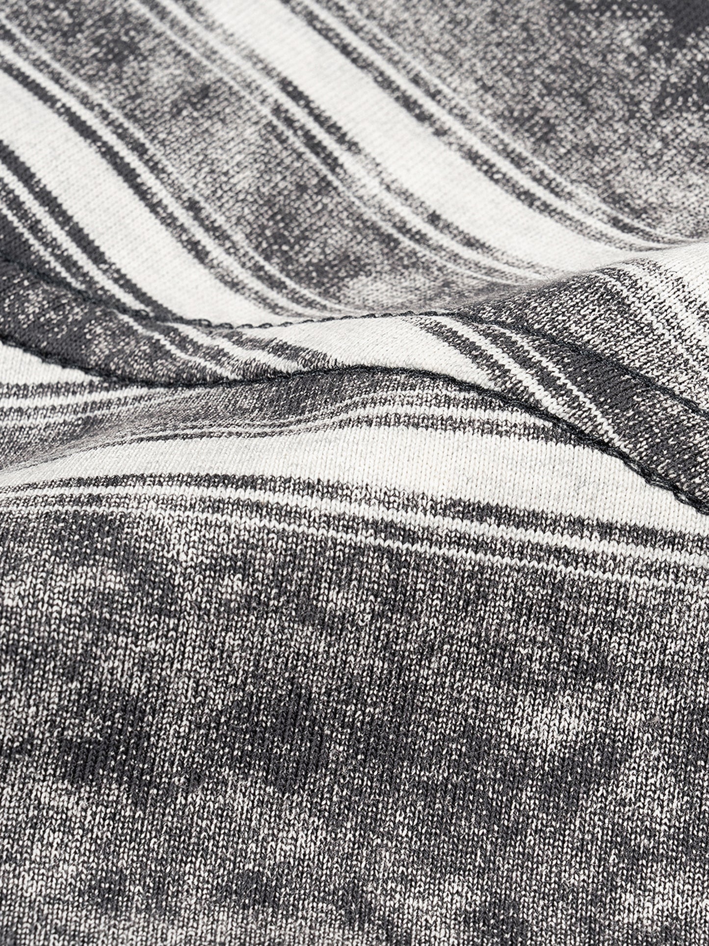 Snow-Washed Striped Boxy Tee