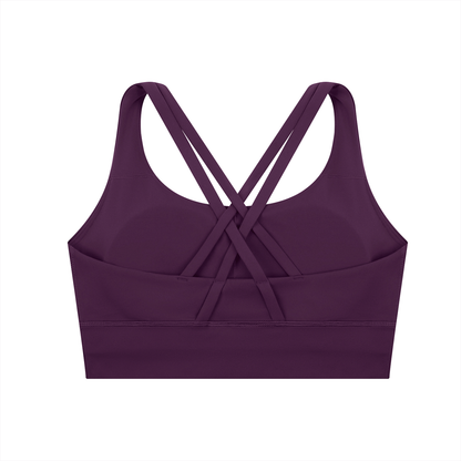 Criss Cross Strap-Back Sports Bra
