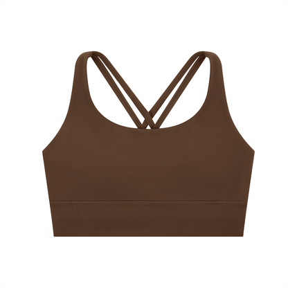Criss Cross Strap-Back Sports Bra
