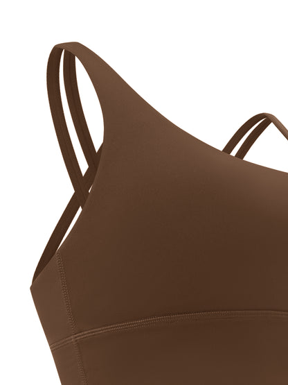 Criss Cross Strap-Back Sports Bra