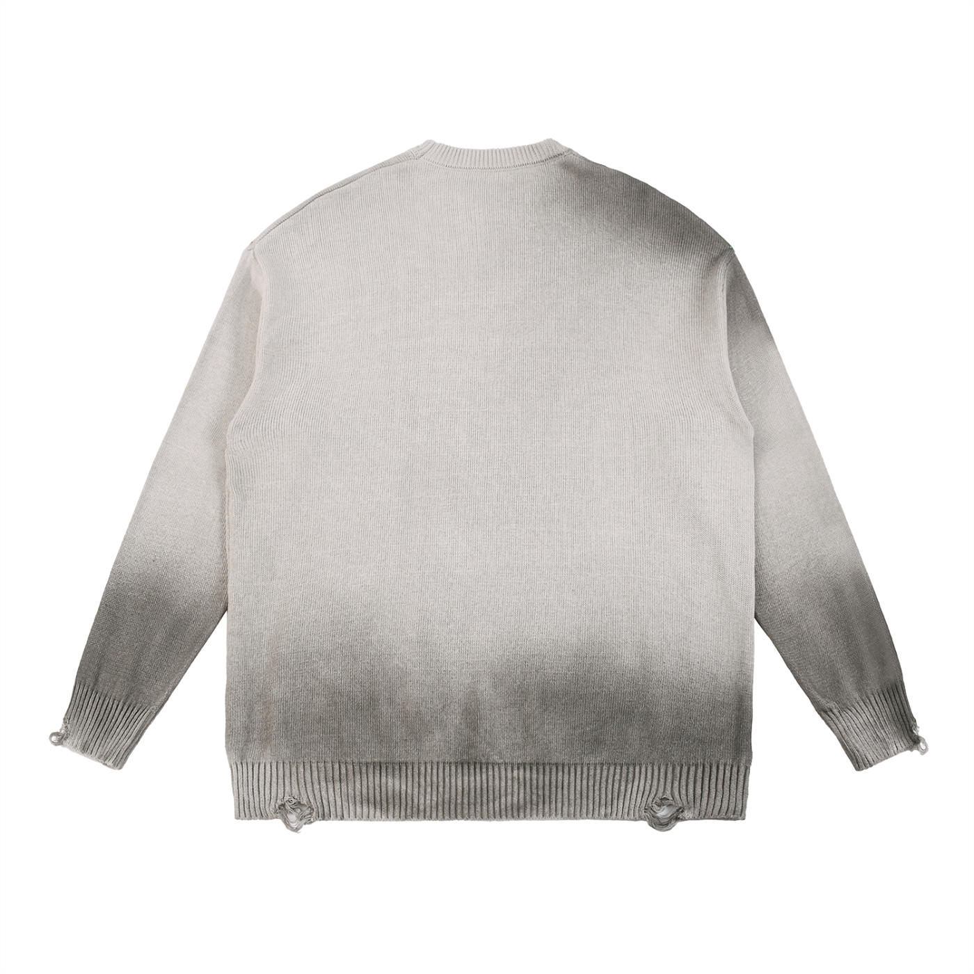 Sun Fade Distressed Ripped Sweater