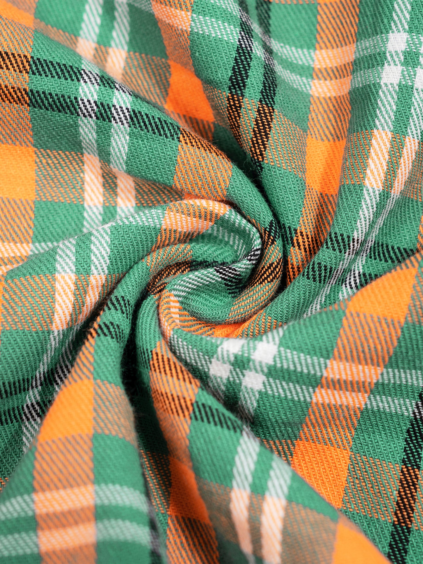 Oversized Plaid Color Block Button-Up