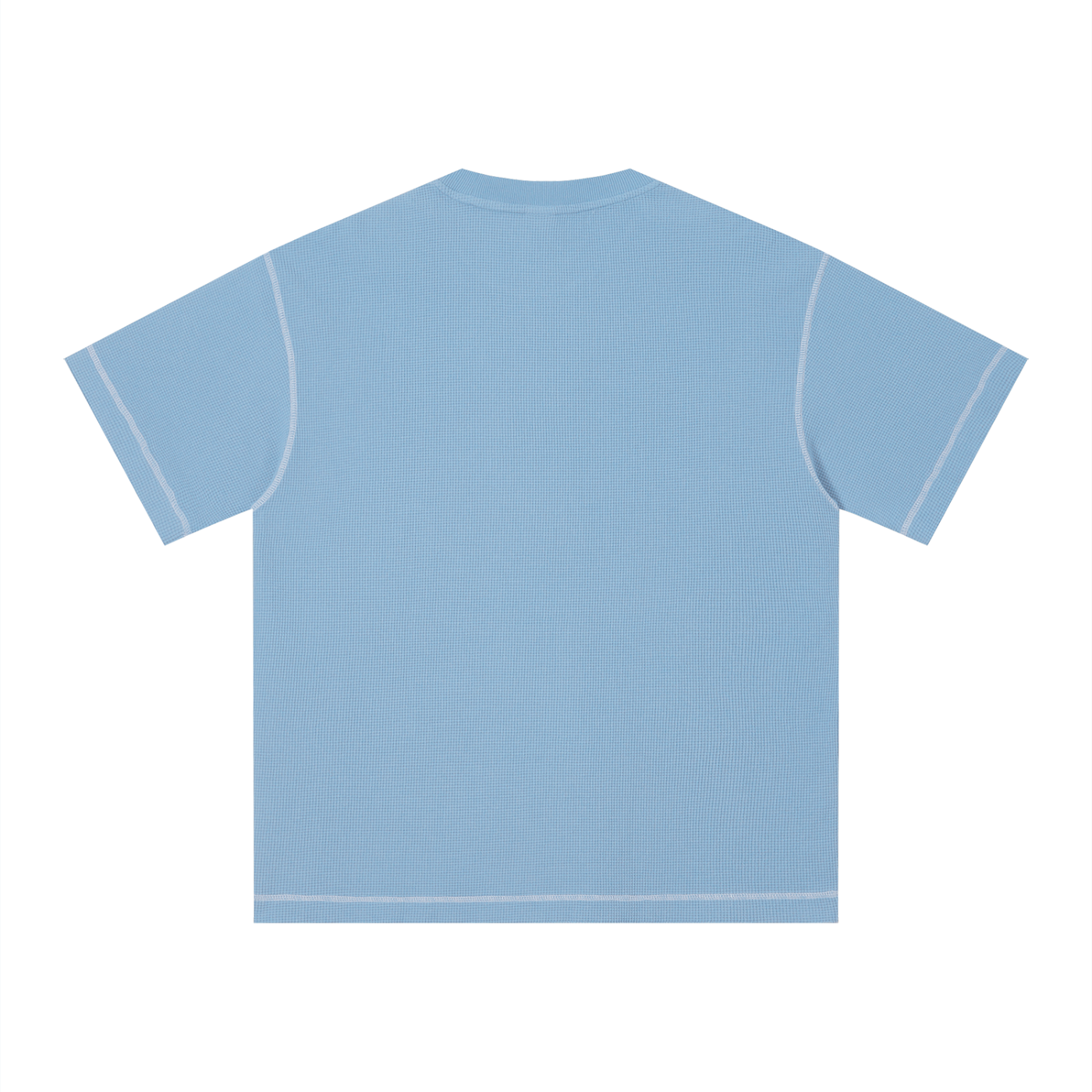Faded Waffle Knit Boxy Tee