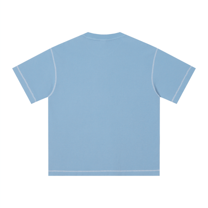 Faded Waffle Knit Boxy Tee