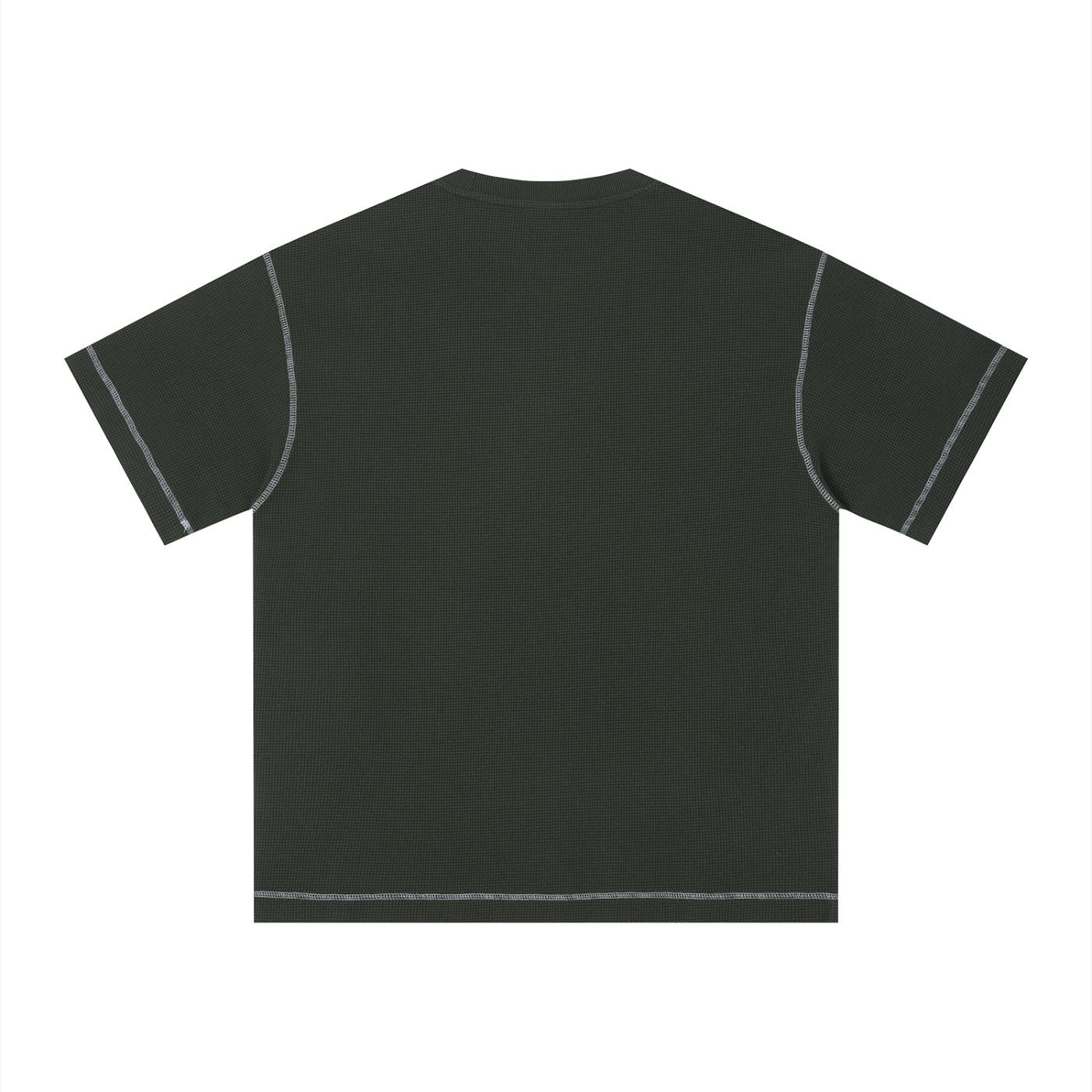 Faded Waffle Knit Boxy Tee