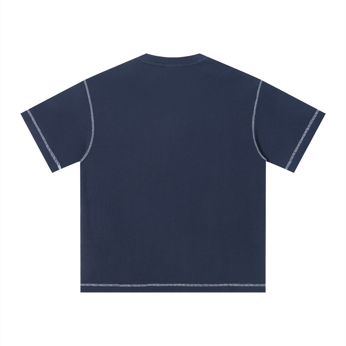 Faded Waffle Knit Boxy Tee