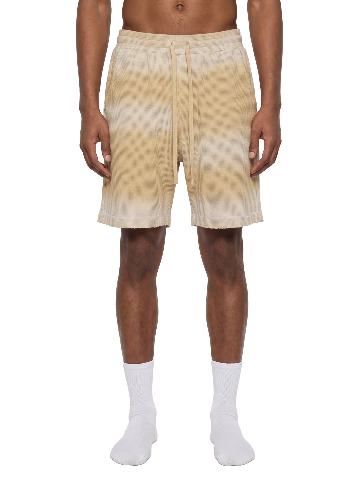 Faded Waffle Knit Shorts