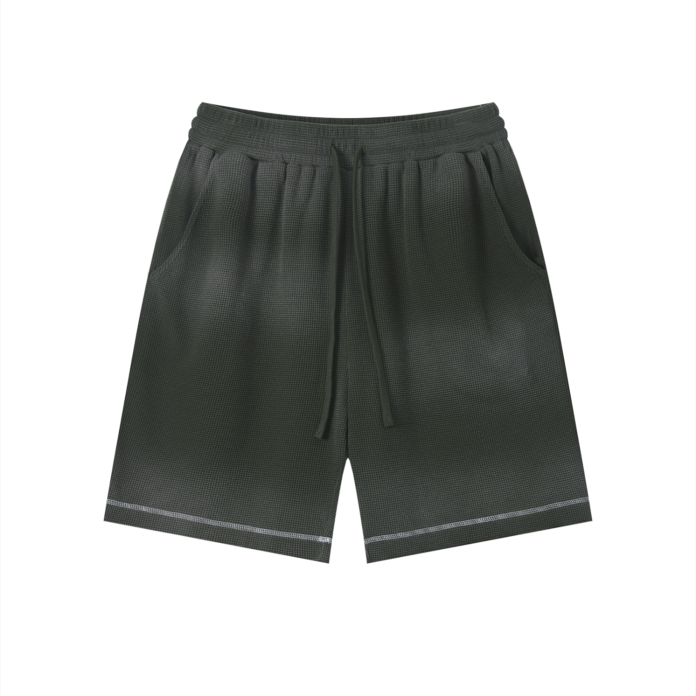 Faded Waffle Knit Shorts