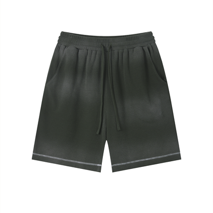 Faded Waffle Knit Shorts