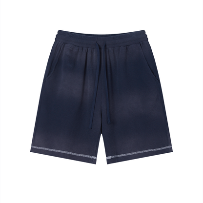 Faded Waffle Knit Shorts