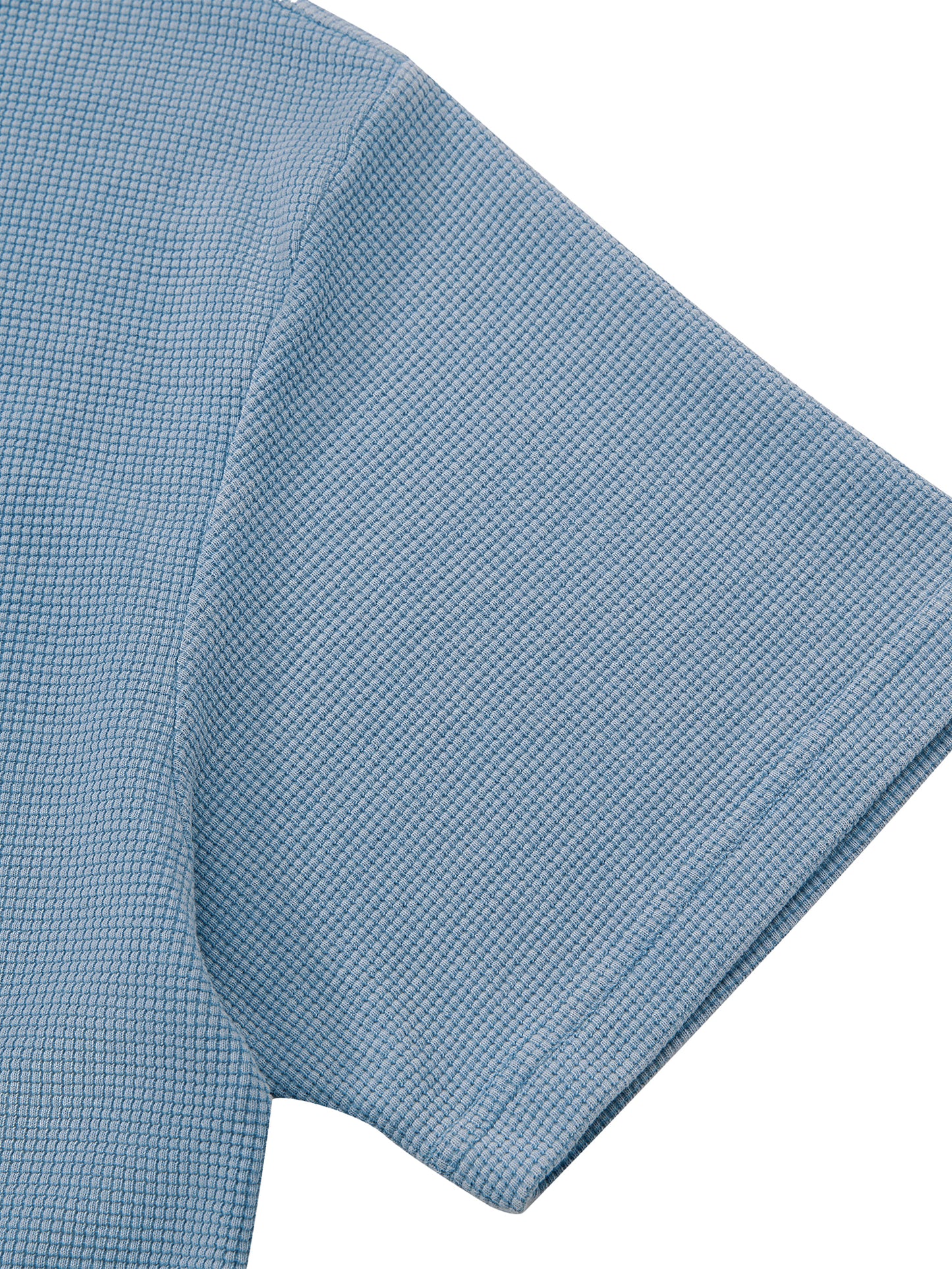 Vintage Wash Waffle Boxy Polo