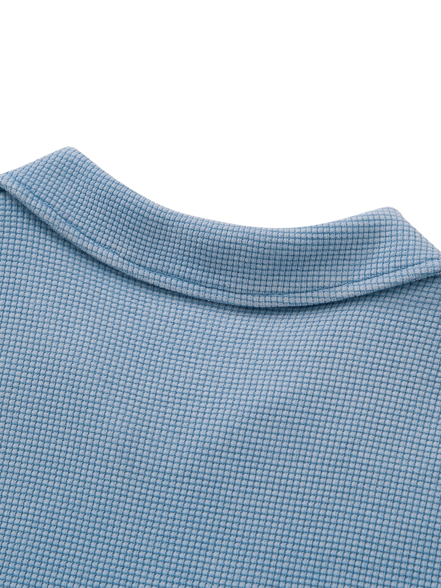 Vintage Wash Waffle Boxy Polo