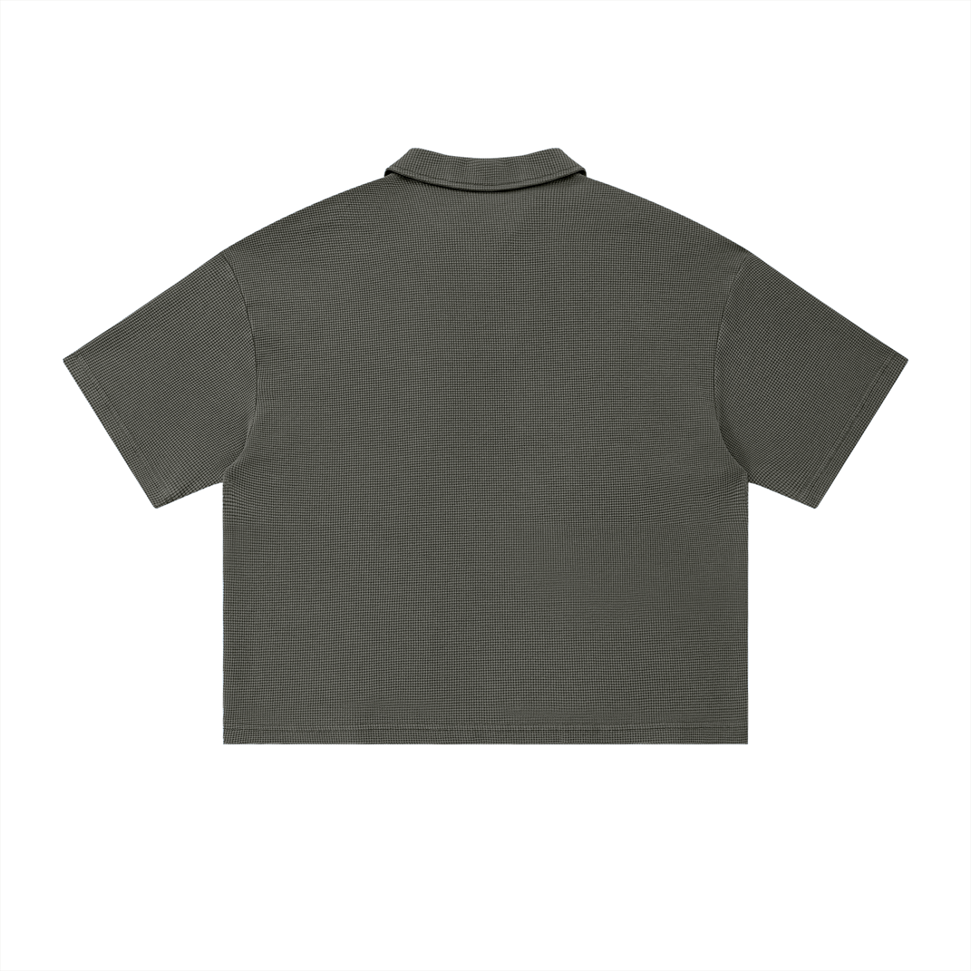 Vintage Wash Waffle Boxy Polo