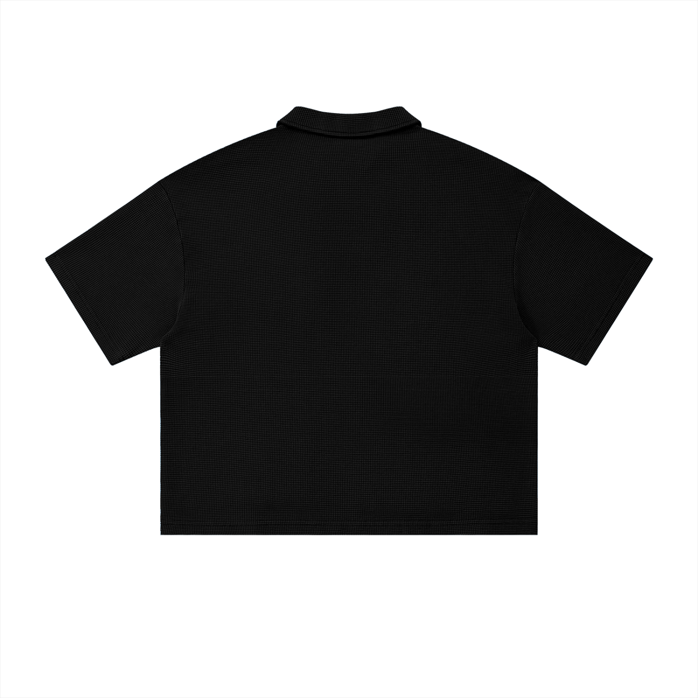 Vintage Wash Waffle Boxy Polo