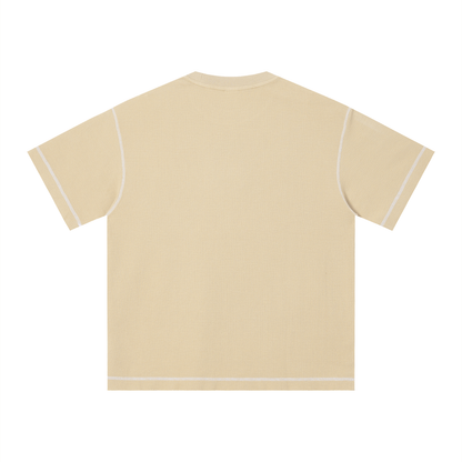 Faded Waffle Knit Boxy Tee
