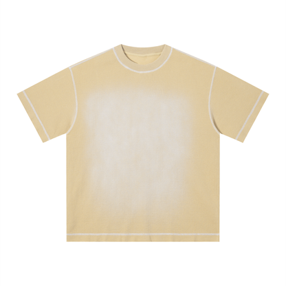 Faded Waffle Knit Boxy Tee