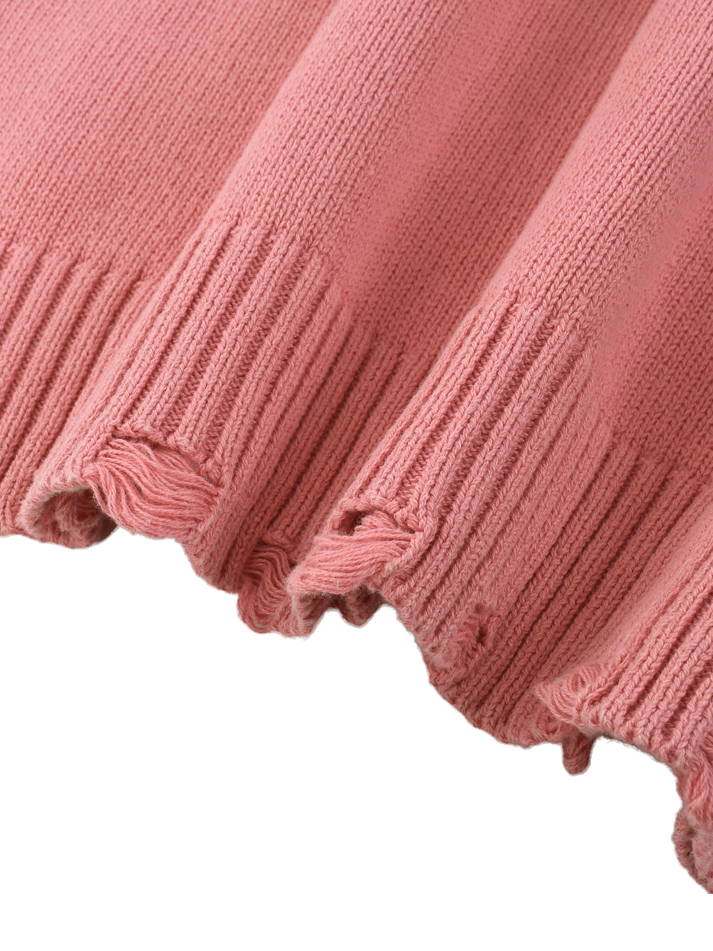 Vintage Washed Frayed Sweater